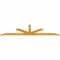 Ekena Millwork Saratoga Rough Sawn Timber Gable Bracket, Western Red Cedar, 96"W x 24"H x 2"D x 4"F, 6/12 Pitch GBW096X24X0204SAR00RWR - alternate 3